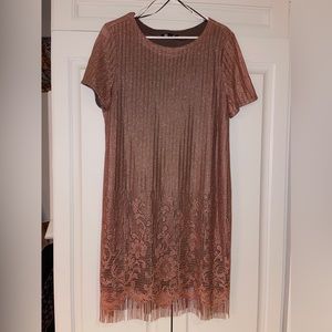 Short sleeve shirt dress - knee length size 16